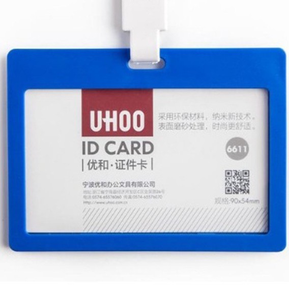 [Giao 2 Giờ] Bao thẻ nhân viên cao cấp UHOO - 6611 ( Xanh Dương)