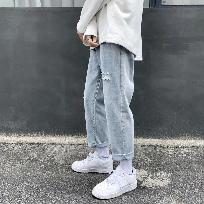 Quần jeans dài thiết kế thời trang cá tính cho nam size s-3xl | BigBuy360 - bigbuy360.vn