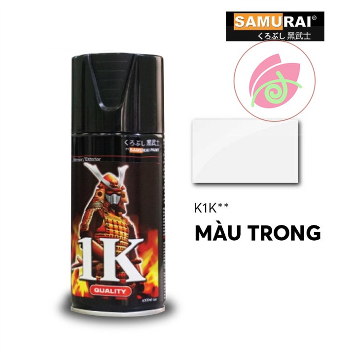 K1K _ SƠN SAMURAI PHỦ BÓNG K1K MÀU BÓNG TRONG SUỐT