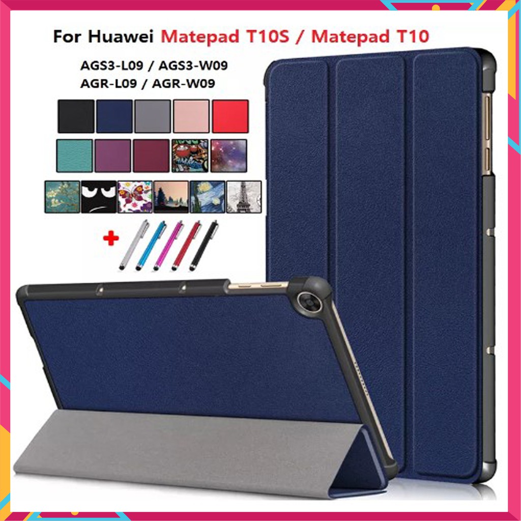Bao da Huawei Matepad T10S / Matepad T10 🔥 Freeship + Quà Tặng 🔥 Hàng nhập khẩu cao cấp
