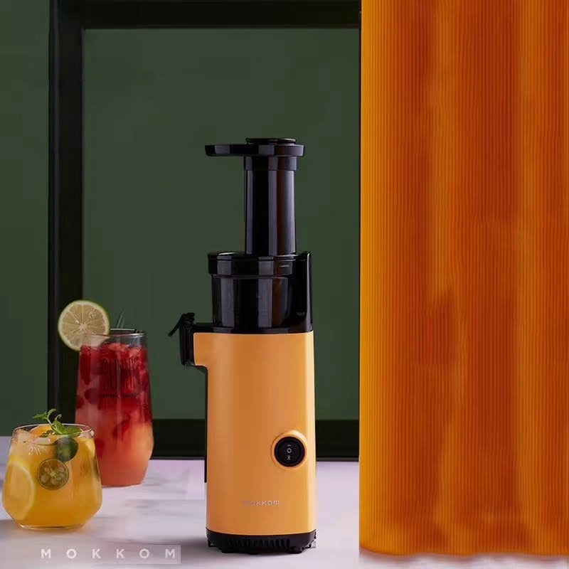 MÁY ÉP CHẬM TRÁI CÂY HOA QUẢ MOKKOM NỘI ĐỊA TRUNG NHỎ GỌN ÉP KIỆT BÃ THÁO LẮP DỄ DÀNG {BẢO HÀNH 06 THÁNG]