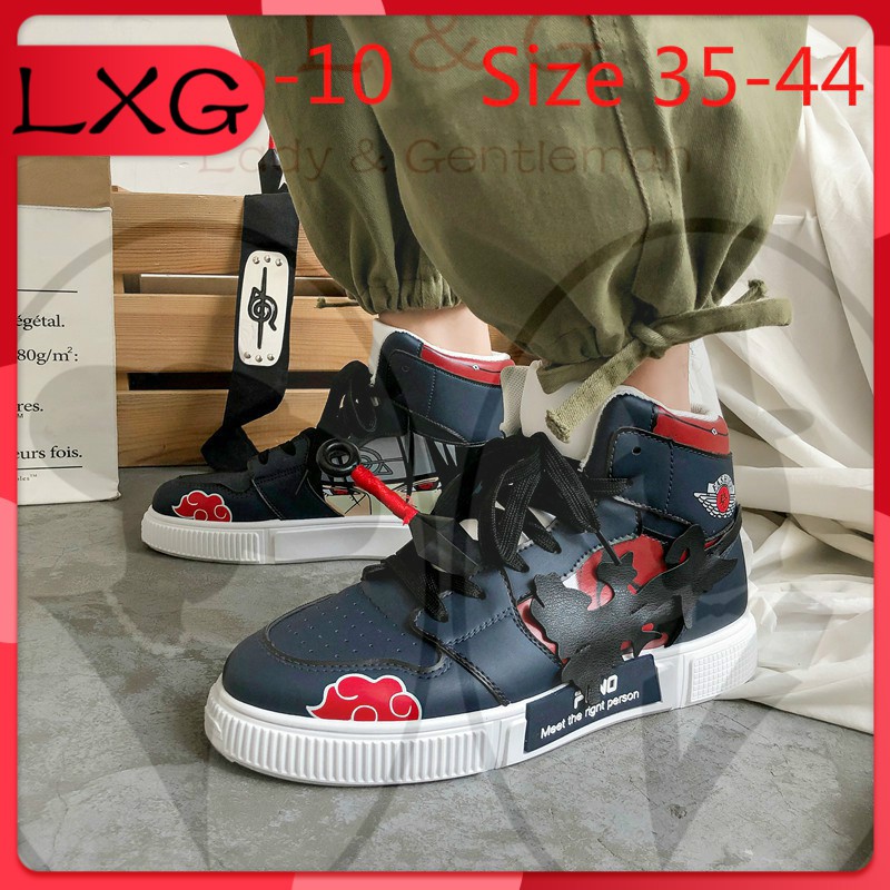 [Mã FAGREEN245 giảm 10% tối đa 30K đơn 99K] Giày thể thao cổ cao họa tiết Naruto size 37-44 air force 1