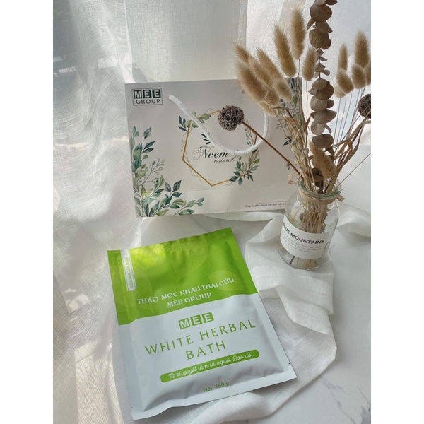 Thảo Mộc Tắm Trắng Nhau Thai Cừu - Thảo mộc dưỡng trắng body, trắng da, mềm mịn MEE NATURAL | BigBuy360 - bigbuy360.vn