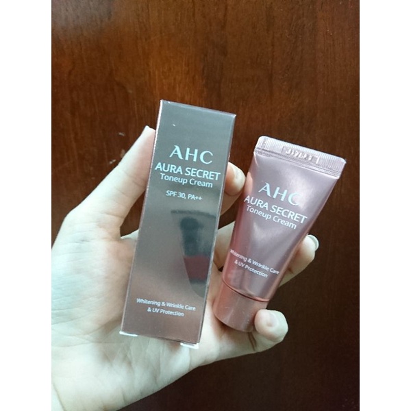 DATE 2023 Kem dưỡng da chống nắng nâng tone AHC Aura Secret Tone up Cream 10g