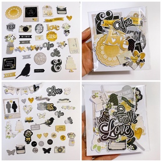 Sticker cắt sẵn (The story of us) trang trí love box, scrapbook,khung ảnh nổi -Die cut