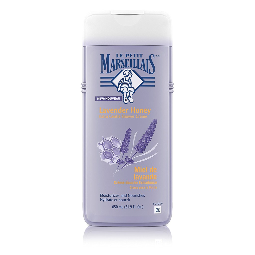 Sữa tắm Le Petit Marseillais Extra Gentle Shower Cream Lavender Honey 650ml (Mỹ)