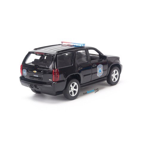 Mô hình xe 2008 Chevrolet Tahoe Police 1:36 Welly Black