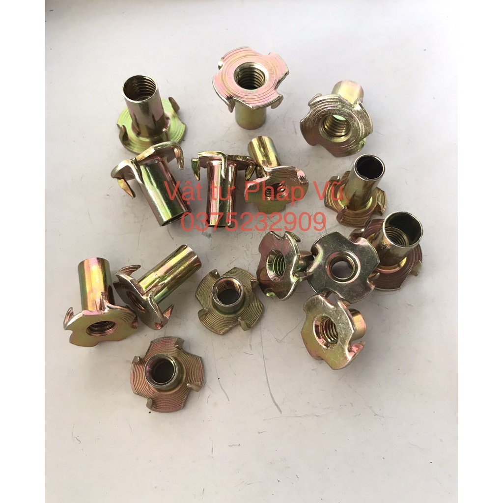Tán chấu  - ĐỦ KÍCH THƯỚC - ren 6mm, 8mm - tán cấy