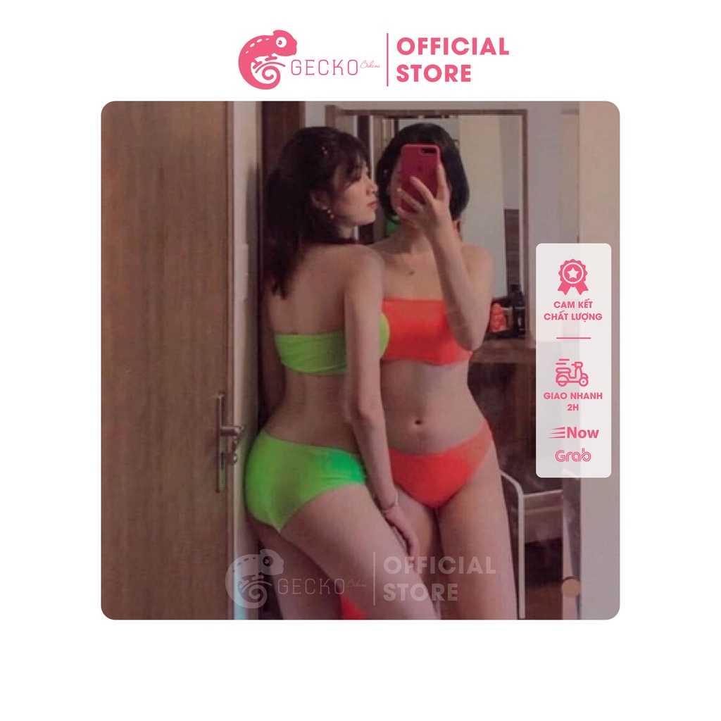 Bikini Đồ Bơi 2 Mảnh Quây Dạ Quang GK0214 (Nhiều Màu, Ảnh Thật)