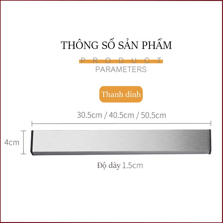 Kệ treo dao nam châm - Inox 304 cao cấp chống gỉ sét