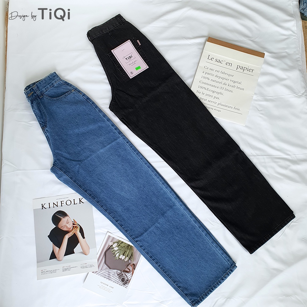Quần jean ống suông Nữ lưng cao TiQi Jeans B2-1581 | BigBuy360 - bigbuy360.vn