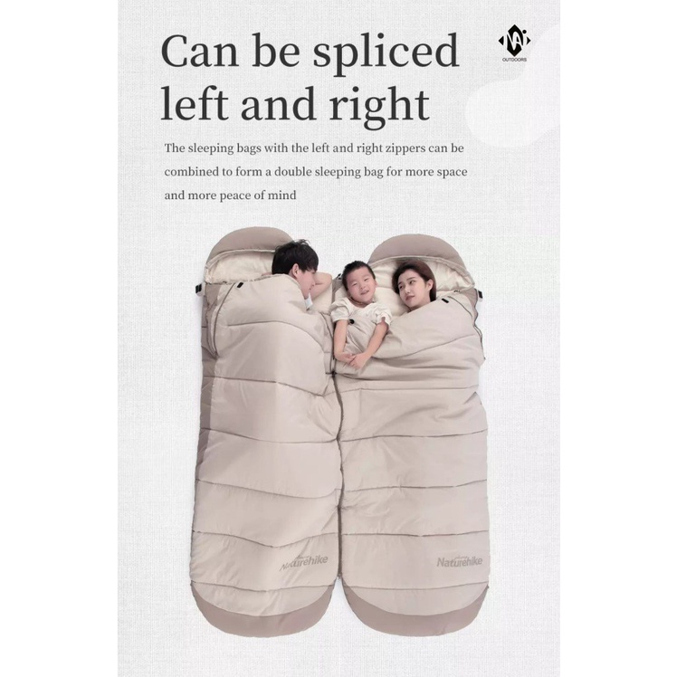 Túi ngủ cotton Big size NatureHike NH21MSD11