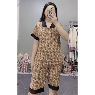 Đồ ngủ lửng, bộ ngố pijama lụa mango mặc nhà