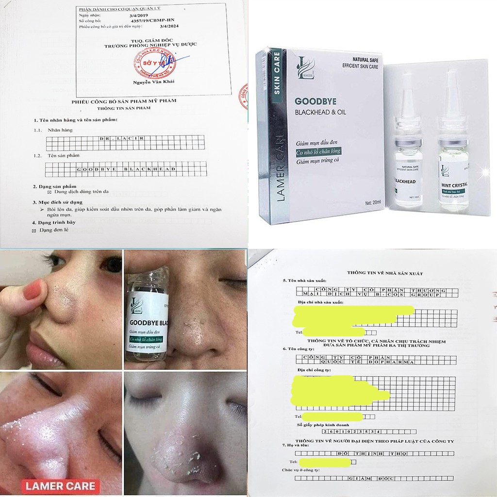 Ủ Mụn Đầu Đen Dr Lacir 20 ml DR101