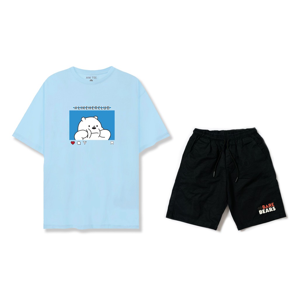 [ANI TEE] Set Đồ Gấu Ice Bear Dễ Thương Tạo Dáng Chụp Hình