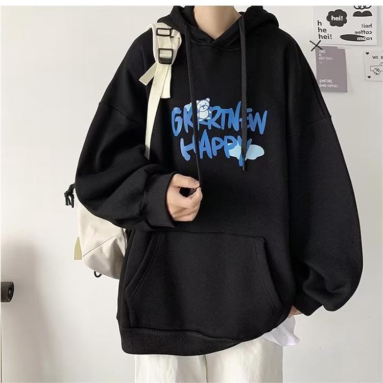 Áo Hoodie Thể Thao Nam In Chữ Đơn Giản Thời Trang Hàn Quốc Nhiều Cỡ M-5XL