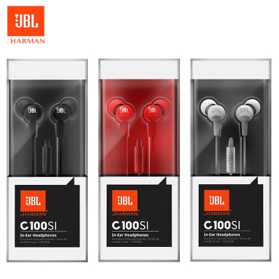 ❤ JBL T290 dual dynamic earphone in-ear subwoofer universal HIFI earplugs with wheat