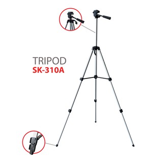 Chân máy ảnh, máy quay tripod sk-310