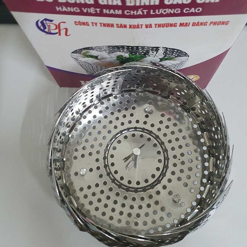 Vỉ Xửng Hấp Xòe Inox Đồ Xôi Hấp Bánh Cách Thủy Gấp Gọn Hàng Việt nam