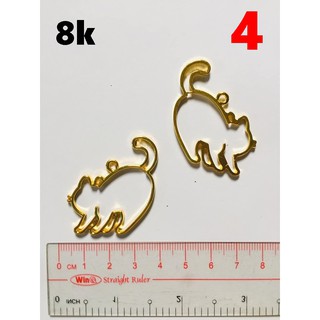 Khung charm làm resin hình mèo