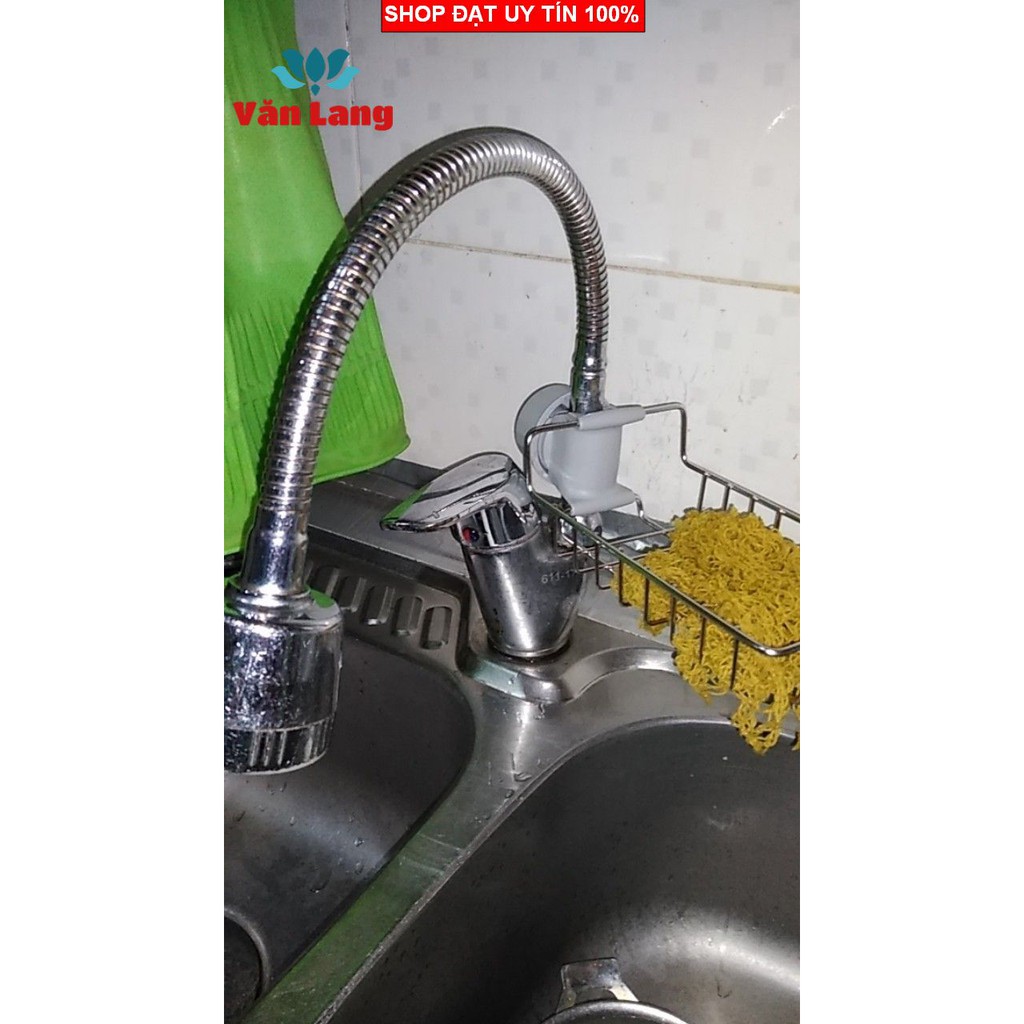 Giá inox để đồ bồn rửa bát, giá inox gắn vòi rửa bát