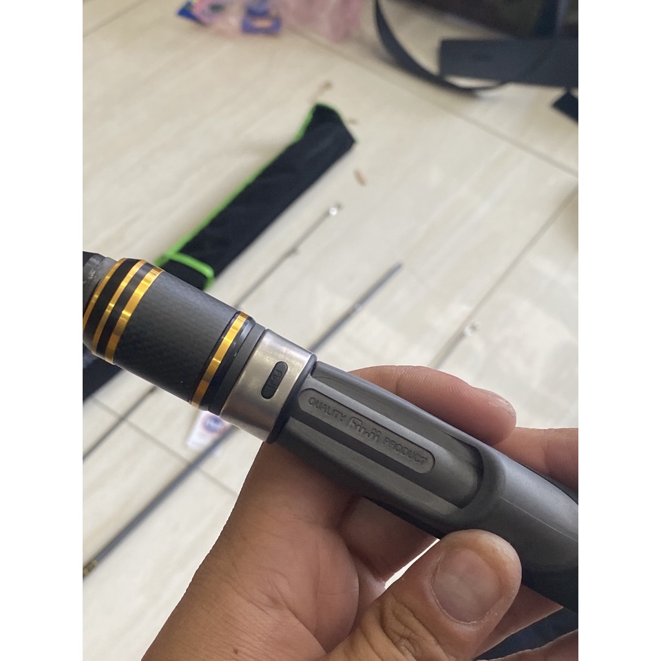 Cần câu máy đứng killer carbon khoen fuji cần câu lure 1m98