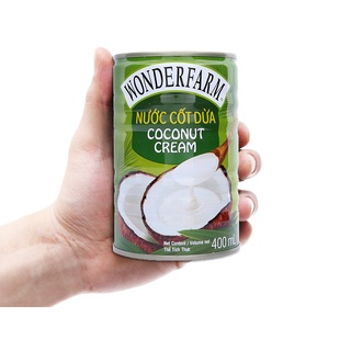 Nước Cốt Dừa Wonderfarm 400ml ( Lon )
