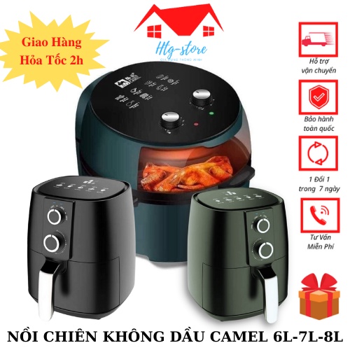 Nồi chiên không dầu Camel dung tích 6L 6,5L 7L 8L 9L 10L CAMEL Bảo hành 6 tháng