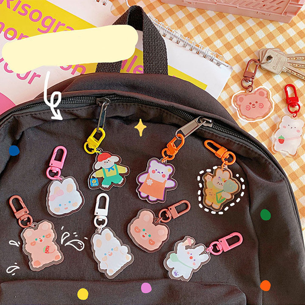 Móc Khóa Hình Thỏ Con Dễ Thương