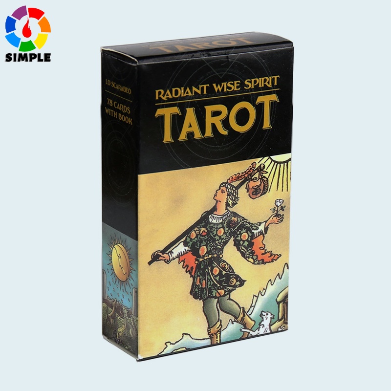 78 Sheets English Version Radiant Wise Spirit Tarot Bộ Bài Tarot 78 Lá Phiên Bản Tiếng Anh
