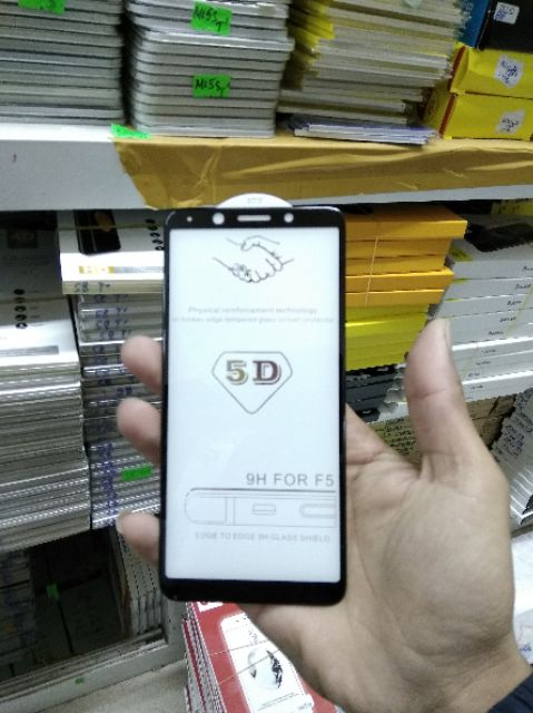 Kính cường lực full màn 5D Oppo F5 loại xịn