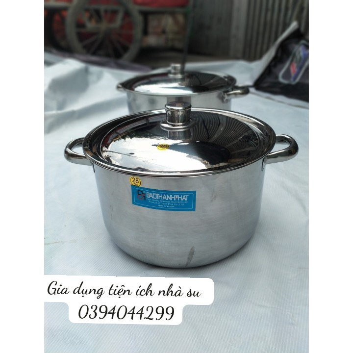 NỒI XOONG INOX CAO CẤP HÀNG VIỆT NAM ĐỦ SIZE 16-32