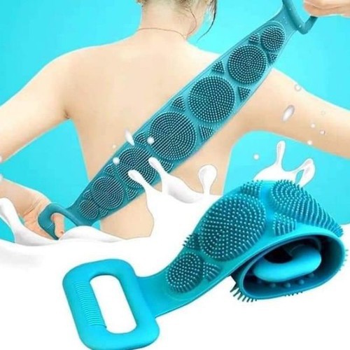 Dây Tắm Chà Lưng 2 mặt Bằng Silicone mẫu mới(giao màu ngẫu nhiên)