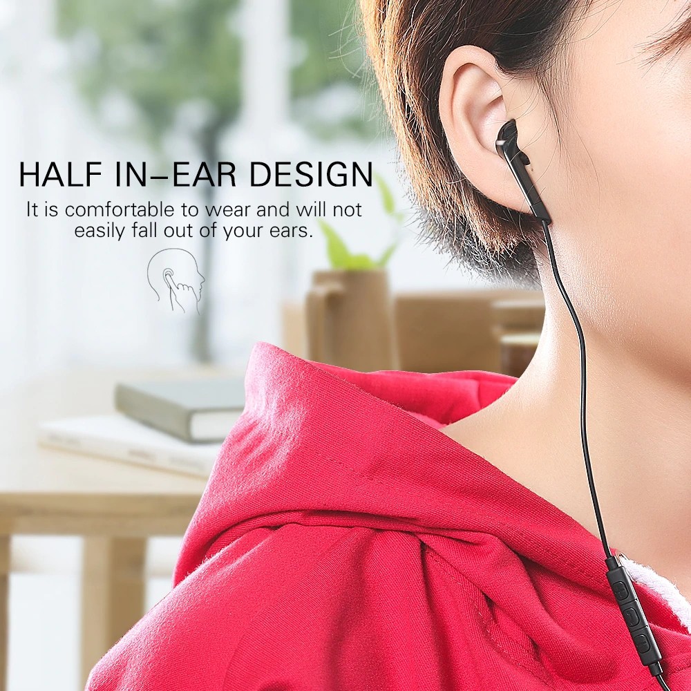 【QUALITY】Langsdom E6t Bass Sound USB Type-C Earphone Headset With Mic, USB-C In-ear Earbuds For Xiaomi 8 / Type-C Phones