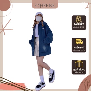 [ Có Video + Ảnh Thật ] Áo Khoát Nỉ Logo Chim Cánh Cụt Cheeke House Mã 877