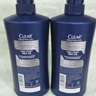 Dầu gội clear men bạc hà (650g)