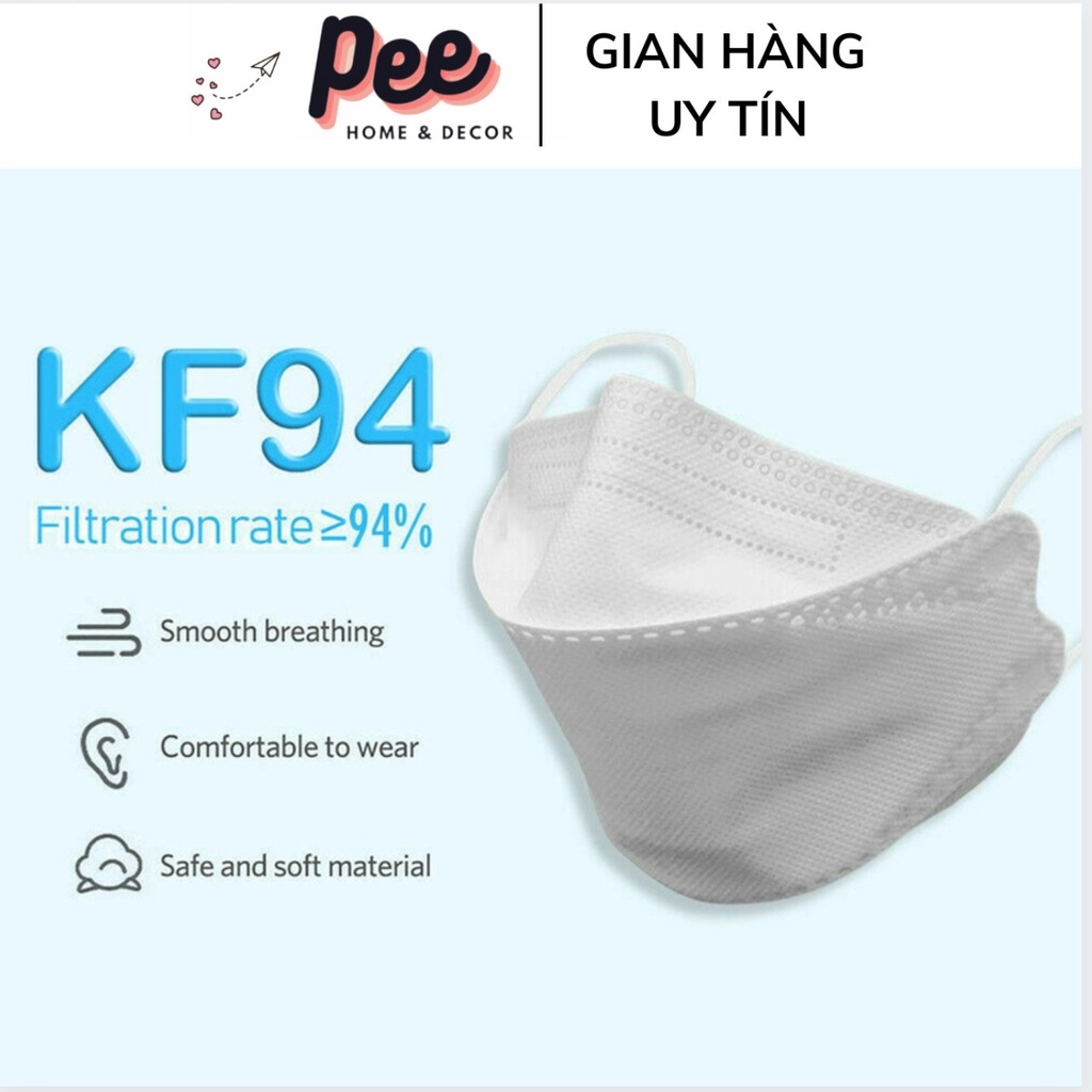 Thùng 300 cái khẩu trang 4D MASK KF94 Hàn Quốc chống bụi mịn cao cấp - Peehomedecor