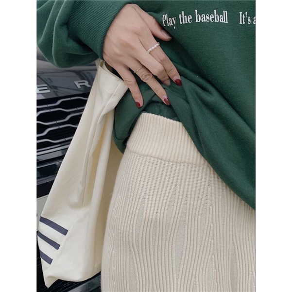 Chân váy len dài siêu Hàn Quốc nhiều màu