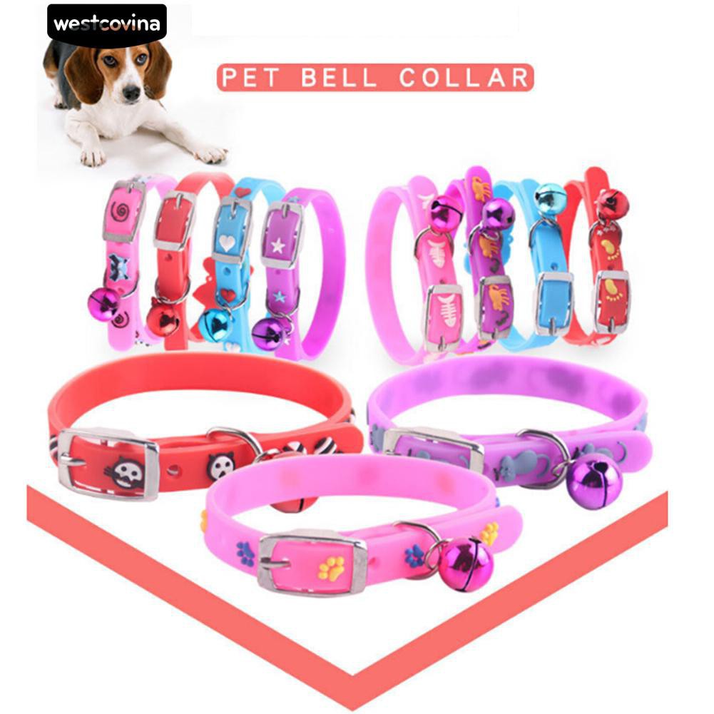 Vòng Cổ Đính Chuông Hình Trái Tim Đáng Yêu Cho Thú Cưng