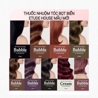 NEW Nhuộm Tóc dạng bọt/cream mềm mươt tóc Etude House Hot Style Hair Coloring Bubble