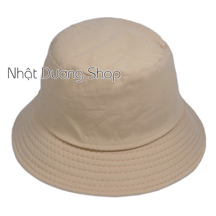 Nón tai bèo bucket trơn - Chất liệu Cotton thoáng mát cho người đội thích hợp cho mọi người