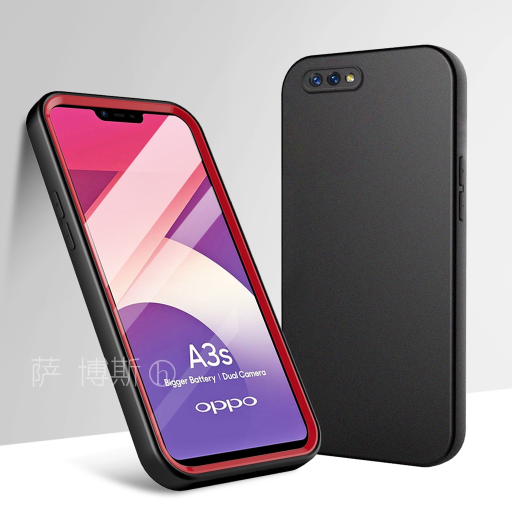 Ốp Điện Thoại Silicone 2 Trong 1 Cho OPPO A7 A7X A5S F9 Pro A12 A11K A3S A12e