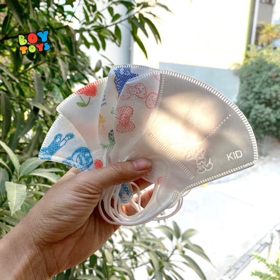 Khẩu trang trẻ em kiểu dáng Hàn Quốc kháng khuẩn và chống bụi mịn