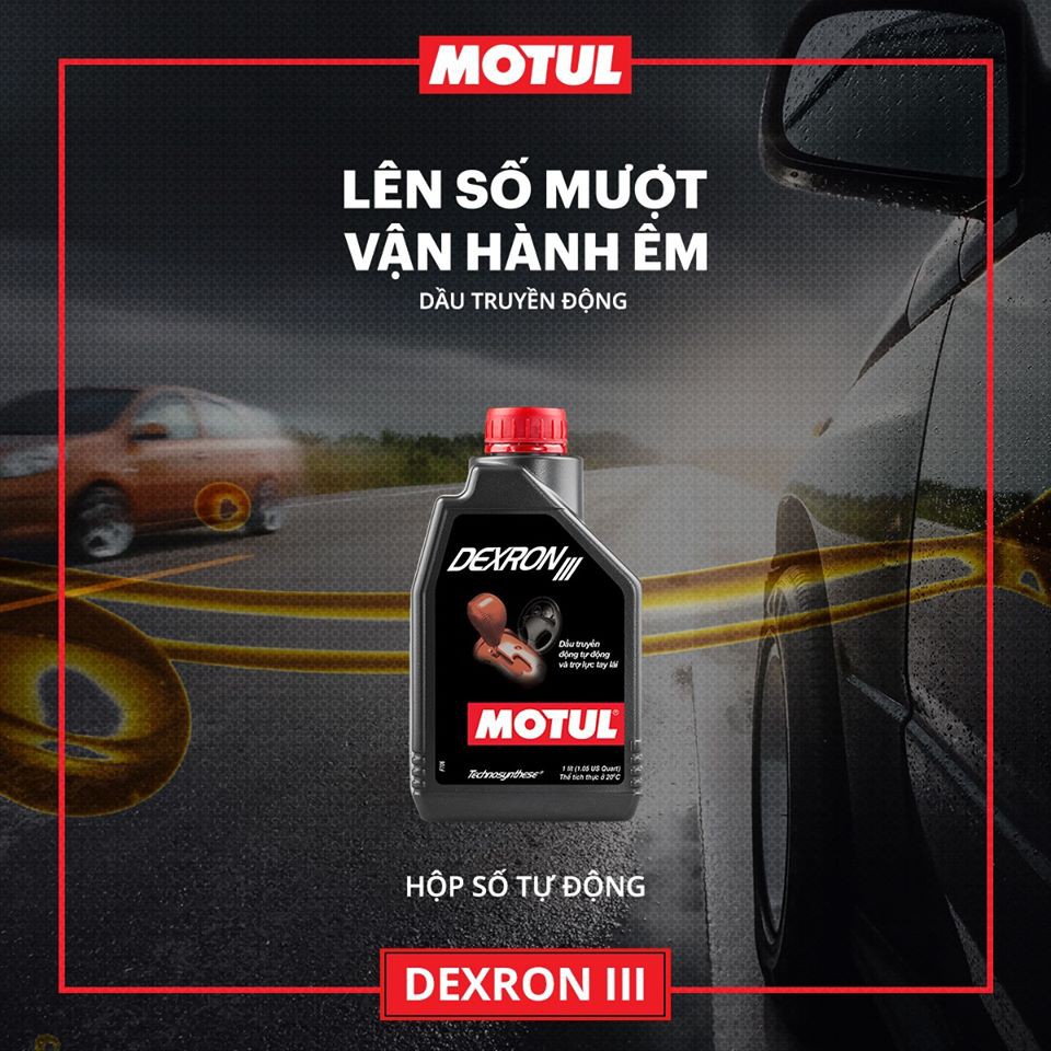 Nhớt Hộp Số Tự Động Trợ Lực Tay Lái Motul Dexron III 1Lit