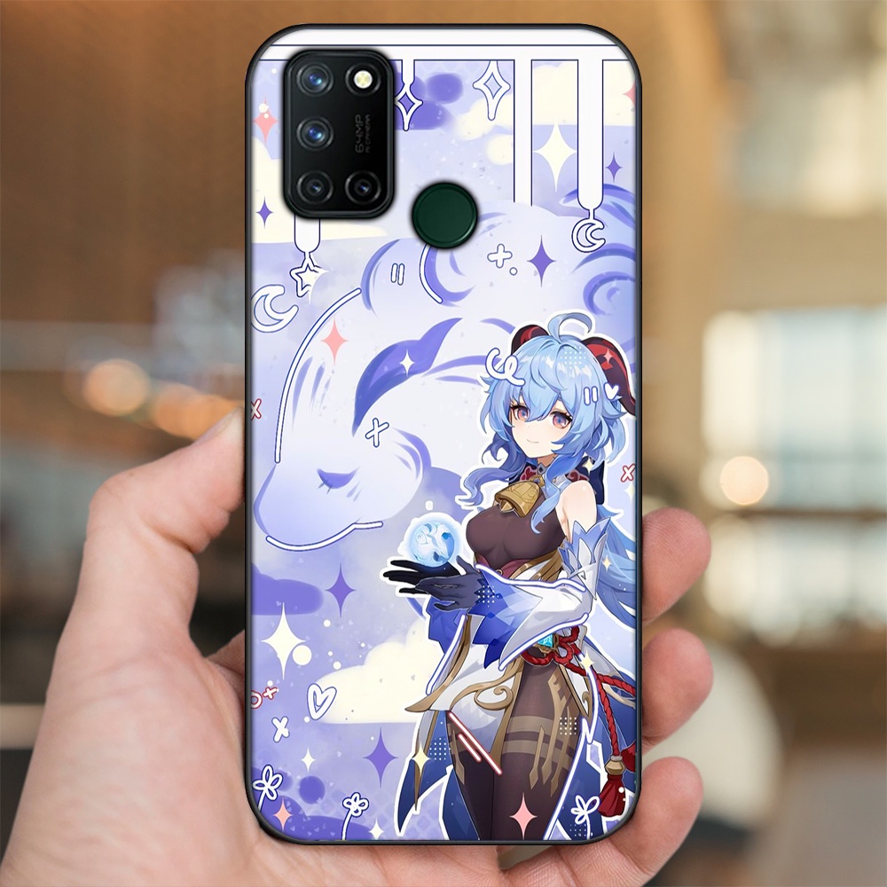 Ốp lưng Realme C17, 7i viền đen in hình Ganyu Genshin Impact