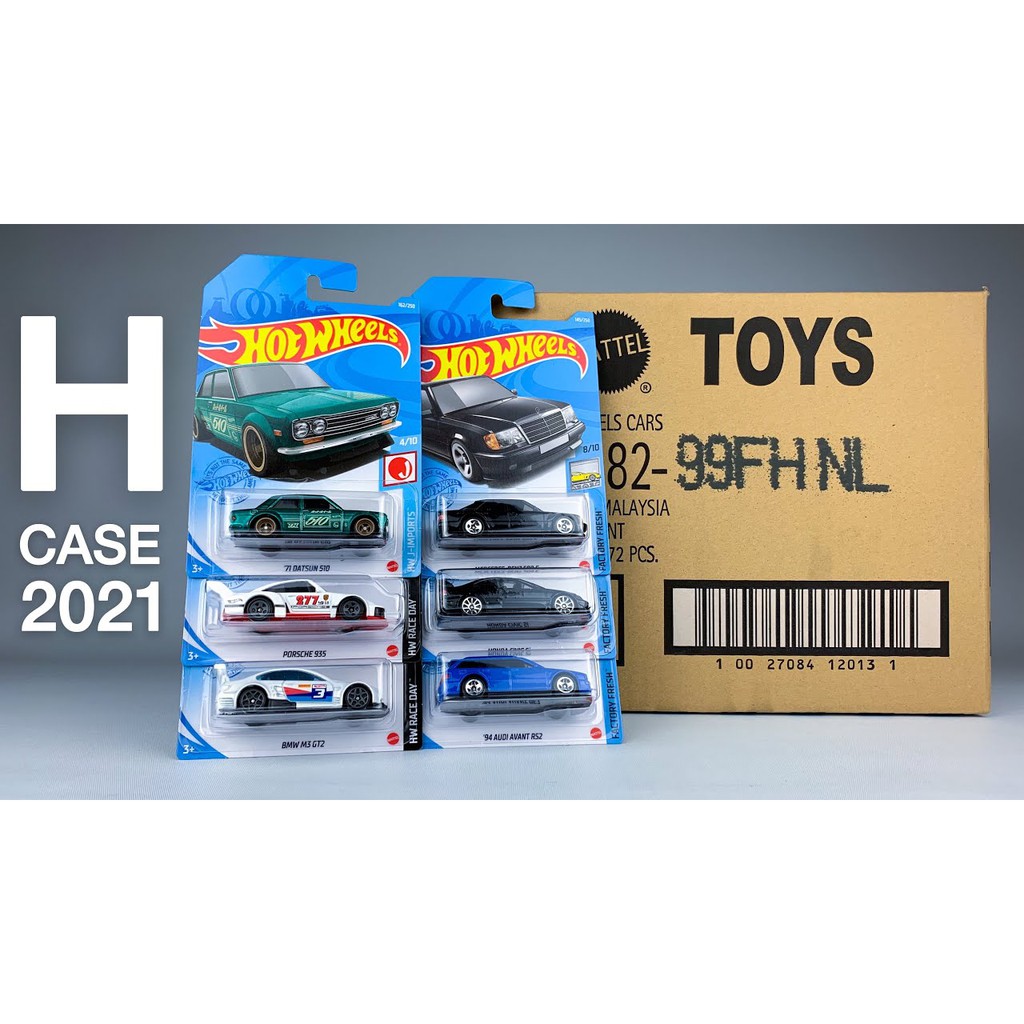 Xe mô hình tỉ lệ 1:64 Hot Wheels 2021 H Case ( thùng H part 1 )