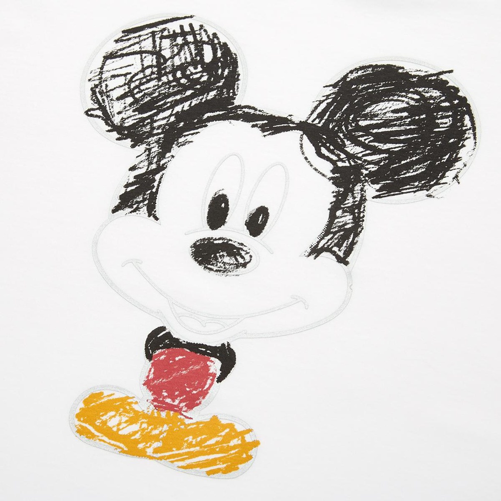 DISNEY Áo Thun Uniqlo Tay Ngắn In Hình Chuột Mickey Thời Trang Cho Cặp Đôi 449506