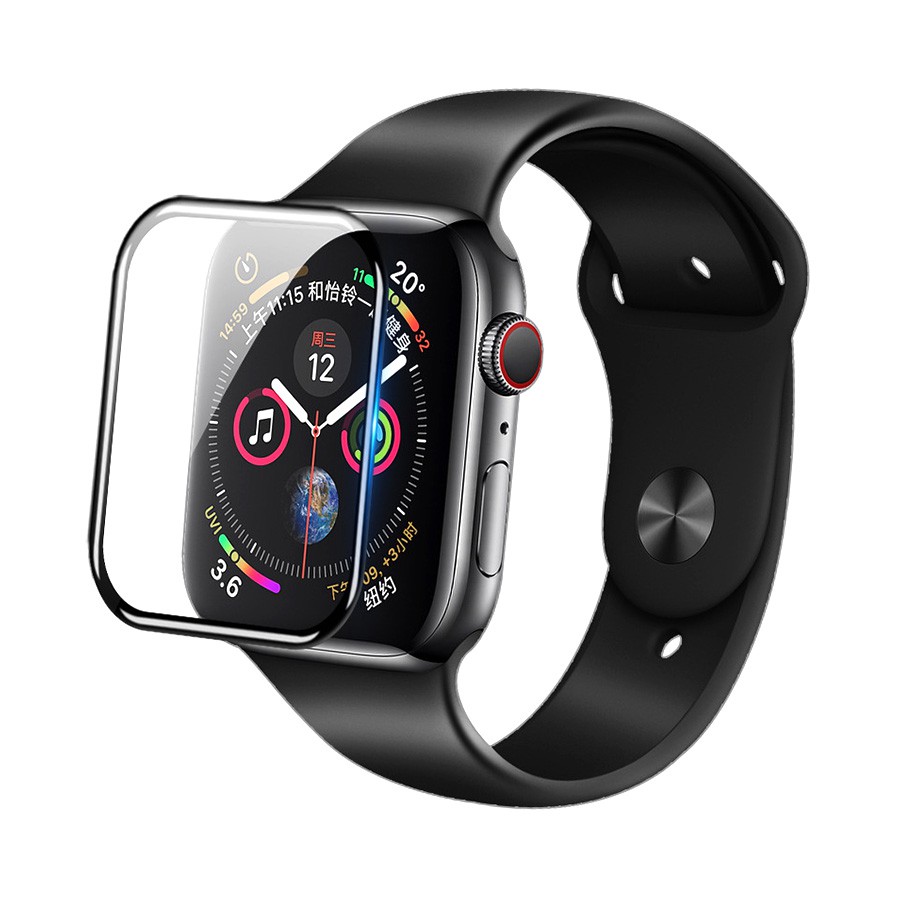 Kính cường lực apple watch Nano Bóng Trong Suốt đủ size 38 40 42 44mm Series 1 2 3 4 5 6 chống trầy xước bảo vệ màn hình