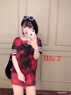 Áo phông dáng rộng chùm mông