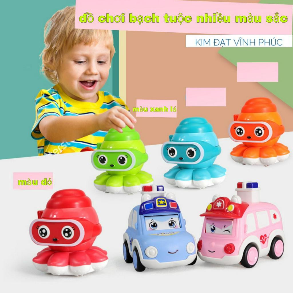 Đồ chơi bạch tuộc chạy đà quán tính . mắt quay khi chạy